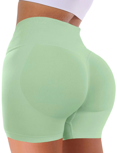 ASERAY Workout Shorts Women Gym Shorts Women Impact Scrunch Butt Shorts Seamless Biker Shorts Yoga Shorts for Women 4.5"